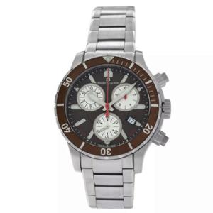 Preowned Maurice Lacroix Miros Diver Chronograph Quartz Brown Dial Watch MI1108SS072730