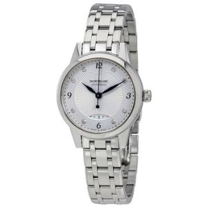 Preowned Montblanc Boheme Diamond SilveryWhite Guilloche Dial Watch
