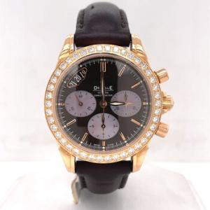 Preowned Omega De Ville CoAxial Chronograph Automatic Diamond Brown Dial Watch 4677.60.37