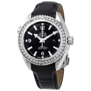 Preowned Omega Seamaster Planet Ocean Diamond Black Dial Watch 232.18.38.20.01.001
