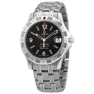 Preowned Omega Seamaster Quartz Black Dial Watch