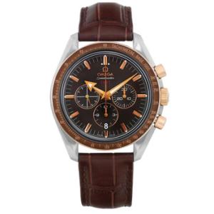 Preowned Omega Speedmaster Chronograph Automatic Chronometer Brown Dial Watch 321.93.42.50.13.00