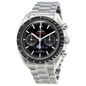 Preowned Omega Speedmaster Chronograph Tachymeter Black Dial Watch 304.30.44.52.01.001