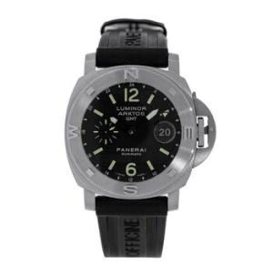 Preowned Panerai Luminor GMT Automatic Black Dial Watch PAM00186