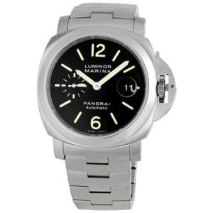 Preowned Panerai Luminor Marina Automatic Black Dial Watch PAM00299