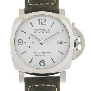 Preowned Panerai Luminor Marina Automatic White Dial Watch PAM01314