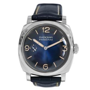Preowned Panerai Radiomir 1940 3 Days Hand Wind Blue Dial Watch PAM00932