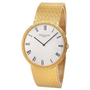 Preowned Patek Philippe Calatrava Automatic Silver Dial Watch