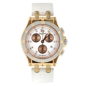 Preowned Pequignet Moorea Chronograph Quartz Diamond White Dial Watch 1334418CD31
