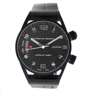 Preowned Porsche Design Worldtimer P6750 Automatic Black Dial Watch 6750.13.44.1180