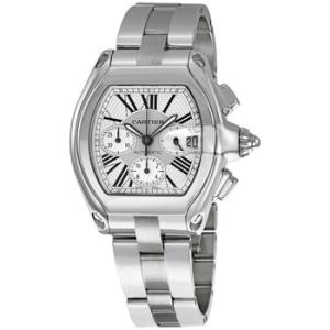 Preowned Preowned Cartier Roadster Chronograph Automatic Silver Dial Watch W62019X6