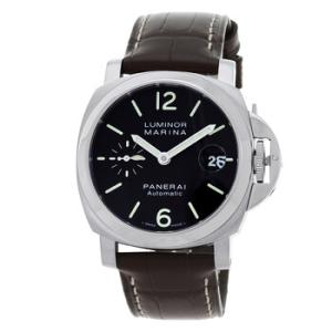 Preowned Preowned Panerai Luminor Marina Automatic Black Dial Watch PAM00048