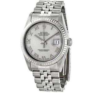 Preowned Preowned Rolex Datejust Automatic Silver Dial Watch 16234 SRJ