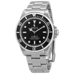 Preowned Preowned Rolex Submariner Black Dial Steel Oyster Bracelet Watch 14060M