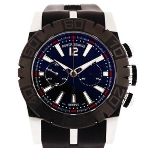 Preowned Roger Dubuis Easy Diver Chronograph Automatic Black Dial Watch DBSE0282