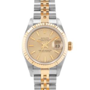 Preowned Rolex Datejust 26 Automatic Chronometer Champagne Dial Watch 69173 CSJ