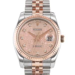 Preowned Rolex Datejust 36 Automatic Chronometer Diamond Watch 116231 PJDJ