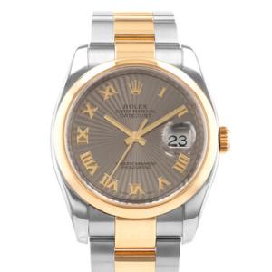 Preowned Rolex Datejust 36 Automatic Chronometer Grey Dial Watch 116203 GYRO