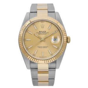 Preowned Rolex Datejust Automatic Chronometer Champagne Dial Watch 126333 CSO