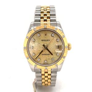 Preowned Rolex Datejust Automatic Chronometer Diamond Champagne Dial Watch 178313CJDJ
