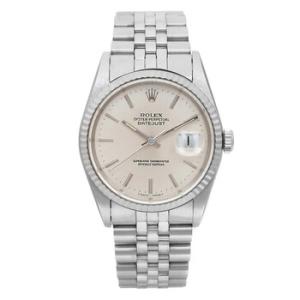 Preowned Rolex Datejust Automatic Chronometer Grey Dial Watch 16234 GYSJ