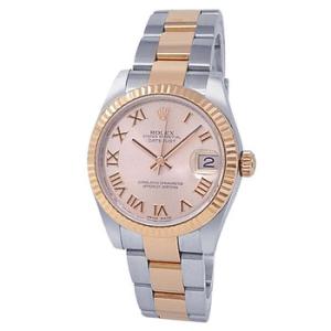 Preowned Rolex Datejust Automatic Chronometer Pink Dial Watch 178271 PRO