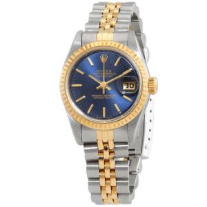 Preowned Rolex Datejust Blue Dial Jubilee Bracelet Watch 69173BLSJ