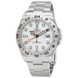 Preowned Rolex Explorer II GMT Automatic Chronometer White Dial Watch 226570WSO
