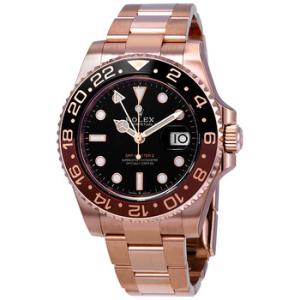 Preowned Rolex GMTMaster II Automatic 18kt Everose Gold Oyster Root Beer Bezel Watch 126715BKSO