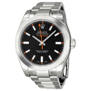 Preowned Rolex Milgauss Black Dial Watch 116400BKSO