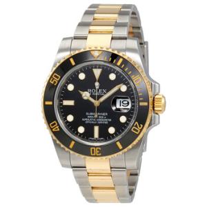 Preowned Rolex Submariner Black Dial 40mm Steel and 18kt Gold Watch 116613BKSO