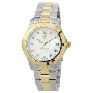 Preowned Tag Heuer Aquaracer Diamond White Mother of Pearl Dial Watch WAF1320.BB0820
