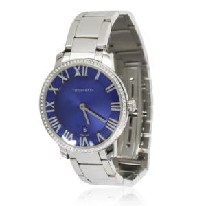 Preowned Tiffany Atlas Quartz Blue Dial Watch