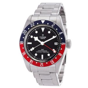Preowned Tudor Black Bay GMT Automatic Chronometer Black Dial Pepsi Bezel Watch M79830RB0002