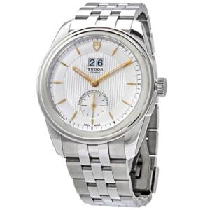 Preowned Tudor Glamour Double Date Automatic Silver Dial Watch M571000002