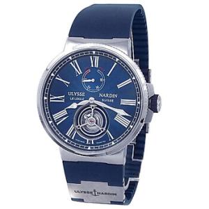 Preowned Ulysse Nardin Marine Tourbillon Blue Dial Watch