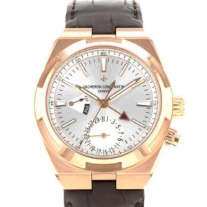 Preowned Vacheron Constantin Overseas Dual Time Automatic DayNight Silver Dial Watch 7900V000R