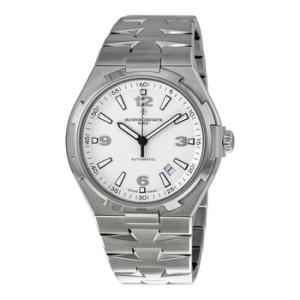 Preowned Vacheron Constantin Overseas Silver Dial Watch 47040B01A9093