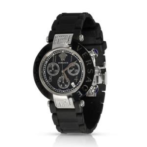 Preowned Versace Reve Chronograph Quartz Black Dial Watch 95C