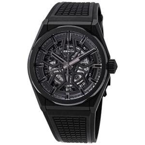 Preowned Zenith Defy Classic Black Skeleton Dial Watch 49.9000.67077.R782
