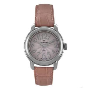 Preowned Zenith Elite Baby Star Automatic Pink Dial Watch 03.1220.67