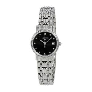 Presence Black Dial Watch L42204976