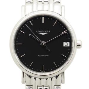 Presence Black Dial Watch L4.322.4.52.6