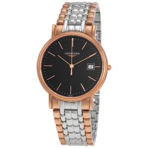 Presence Quartz Black Dial Watch L47901597