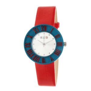 Prestige Silver Dial Red Polyurethane Watch CRACR3107