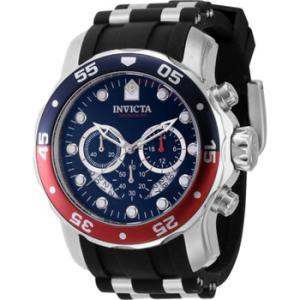 Pro Diver Chronograph GMT Quartz Black Dial Pepsi Bezel Watch