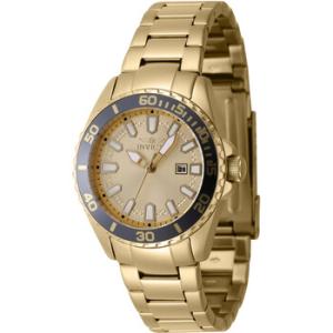 Pro Diver Date Quartz Gold Dial Watch