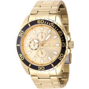 Pro Diver GMT Date Quartz Gold Dial Watch