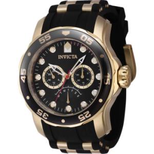 Pro Diver GMT Retrograde Quartz Black Dial Watch