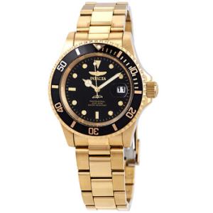 Pro Diver Goldtone Black Dial 40 mm Watch